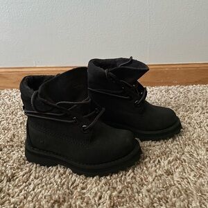Timberland Black High Top Lace Up Boots Size 7